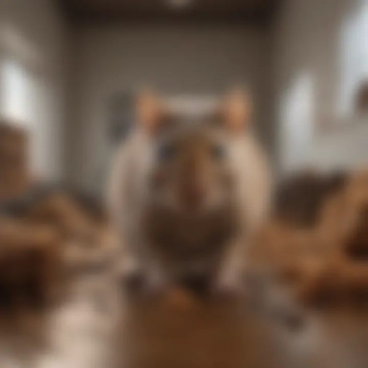 Visual Representation of Rodent Infestation Marked with X Symbols Rodent Infestation Illustration with X Marks