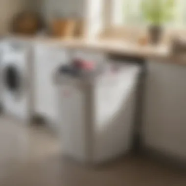 Rubbermaid Flex Laundry Basket in Action Demonstration of the Rubbermaid Flex Laundry Basket in use for laundry management