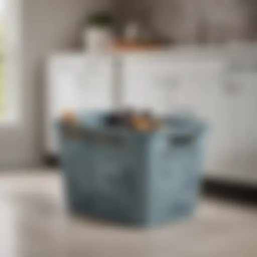 Overview of Rubbermaid Flex Laundry Basket showcasing its flexible design