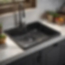 Elegant Rubbermaid Sink Protector in Black