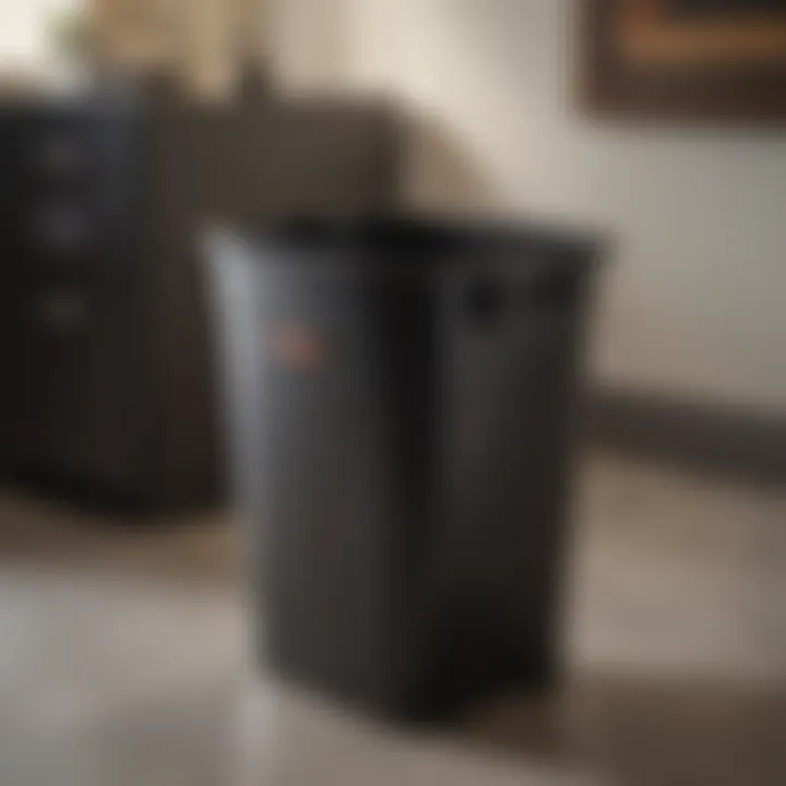 Rubbermaid Wastebasket in Executive Office Environment