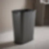 Sleek Rubbermaid Wastebasket in Minimalist Setting