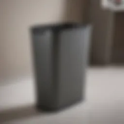 Sleek Rubbermaid Wastebasket in Minimalist Setting