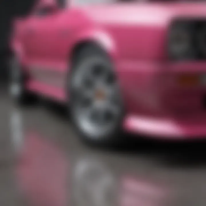 Sleek Automotive Enhancement with Rust Oleum Candy Pink