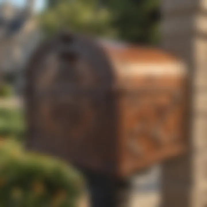 Elegant Rust-Proof Mailbox with Floral Motif