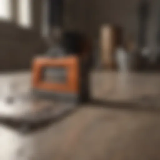 A collection of wallpaper removal tools arranged neatly on a surface.