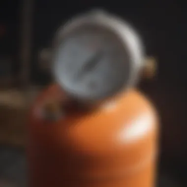 Safety Gauge Feature of Ooni Propane Tank Ooni Propane tank with safety gauge