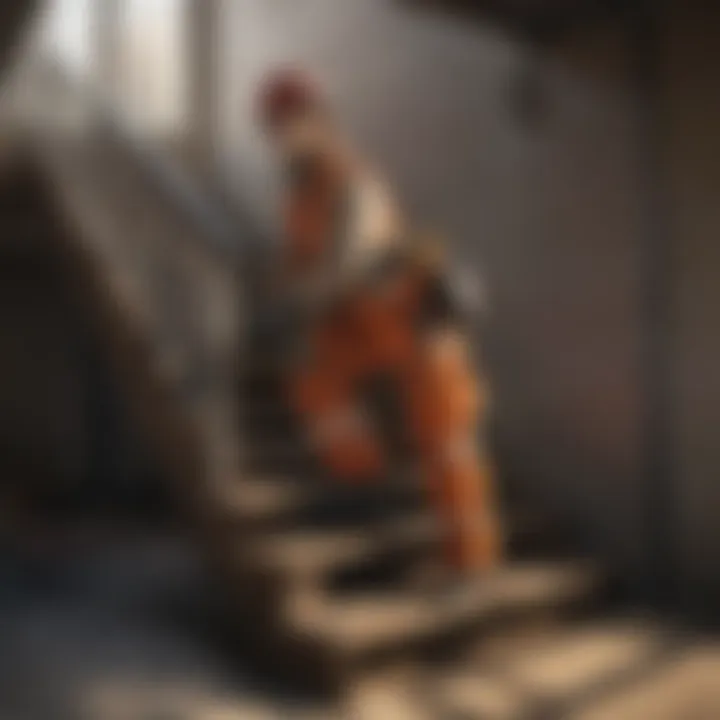 Safety Precautions Visual Guide for Deck Stair Stringer Project