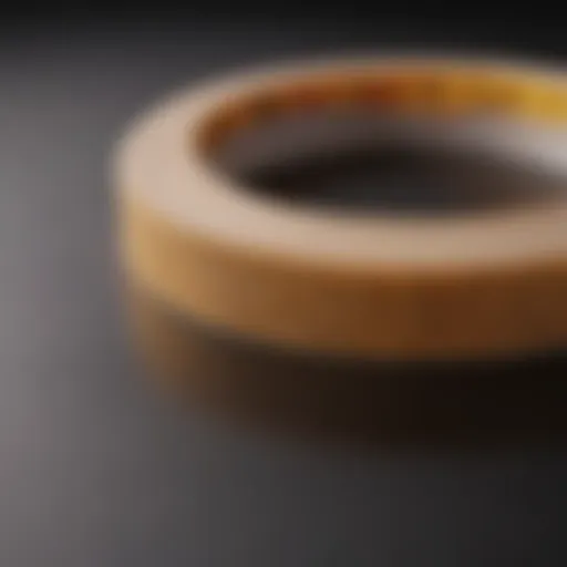 Close-up of Scotch Mount double sided tape showcasing its adhesive layer
