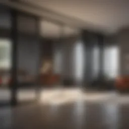 Elegant triple sliding glass doors with integrated screens