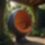 Sculptural Form Garden Egg Chair