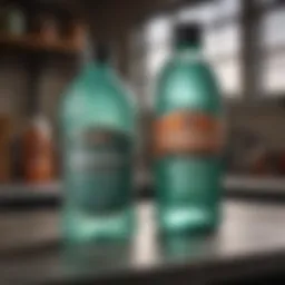 Seafoam Car Additive Bottle on a Mechanic's Workbench