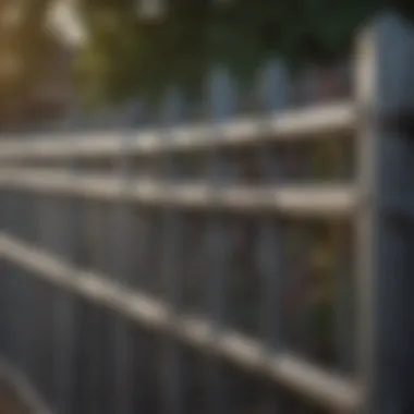 Galvanized hardware used in securing a large fence structure