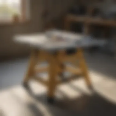 A comparison of different construction materials used in table saw stands