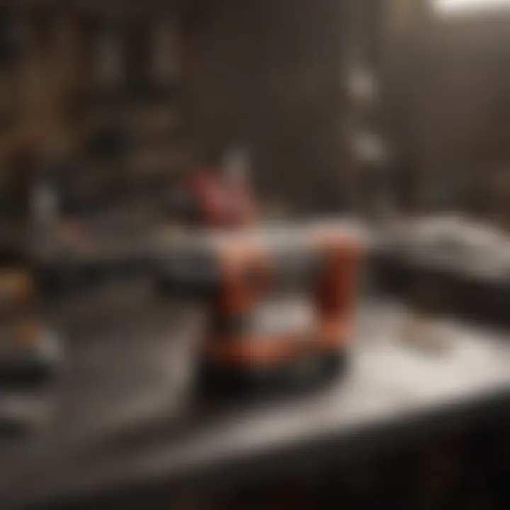 Maintenance tips for oscillating tools displayed on a table