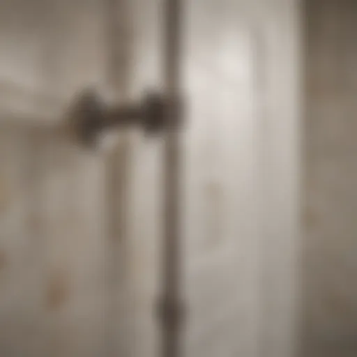 Elegant shower rods styled for tiled environments