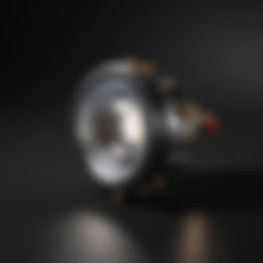 Detailed diagram showing sensor light components