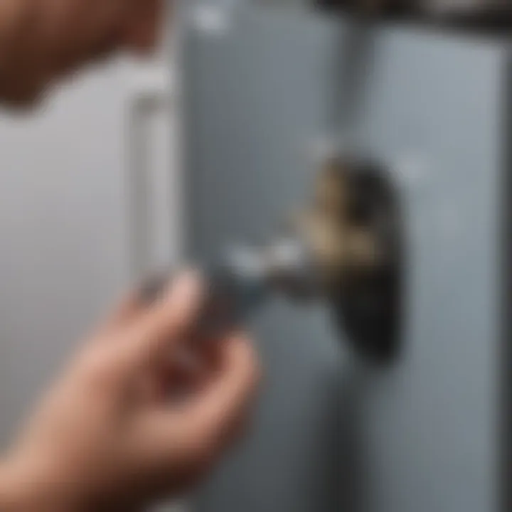 Immediate Response: Repairing the Damaged Water Line Valve Plumber repairing refrigerator water line valve