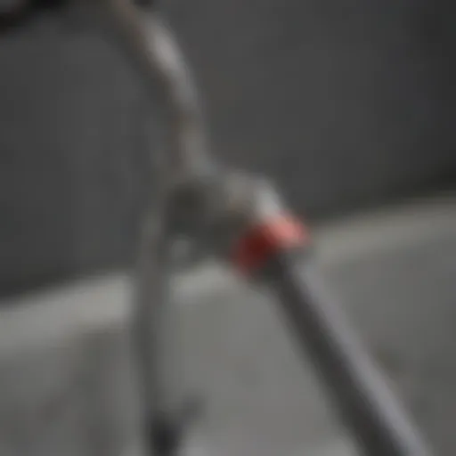 Sink hose connection components illustration