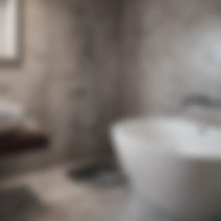 Sleek bathroom drainage system