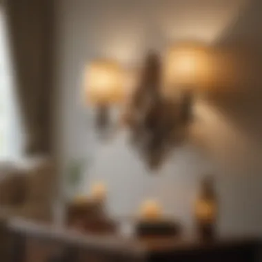 Elegant Battery-Powered Wall Sconces Sleek battery-powered wall sconces adding ambiance to a cozy bedroom