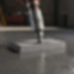 Concrete finishing tool featuring a sleek design