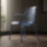 Sleek and modern design of Adams plastic stackable chair