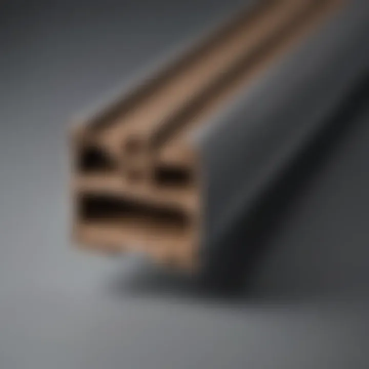 Detailed Close-Up of High-Quality Materials Used in 10ft Sliding Door Tracks