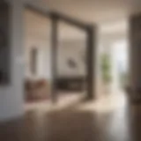 Sleek 10ft Sliding Door Track in Modern Interior Setting