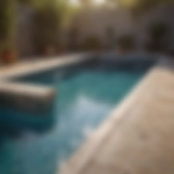 Smoothed out pool liner after repair