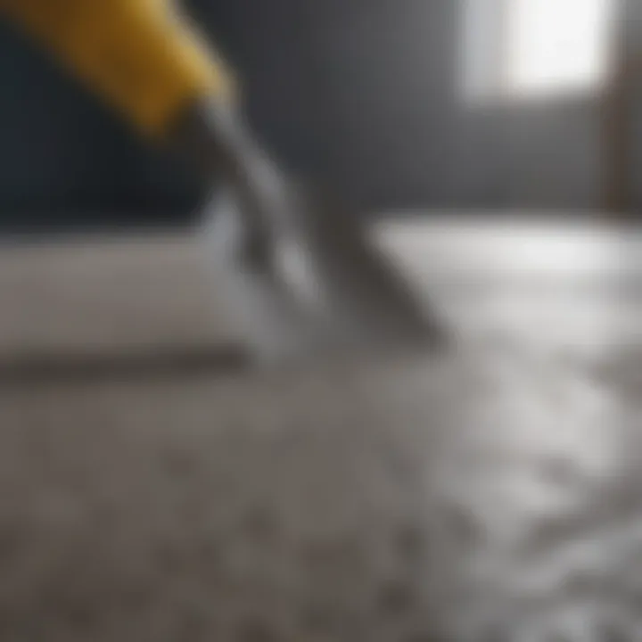 Smoothing Concrete Surface with Trowel