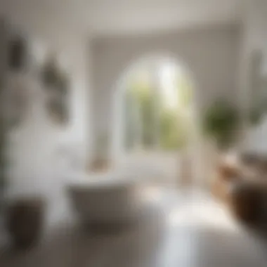 Tranquil Retreat with White in Bathing Oasis Soft White Finish in Serene Bathroom