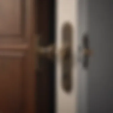 Elegance in Security Sophisticated indoor latch lock