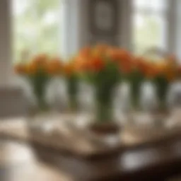 Sophisticated Table Setting with Pint Size Wide Mouth Mason Jars