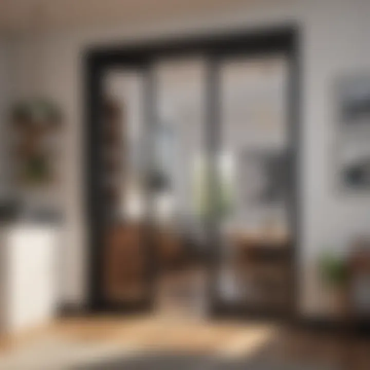 Space-efficient 30-inch bifold door with glass