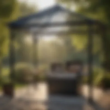 Spacious Metal BBQ Gazebo Layout