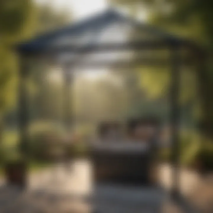 Spacious Metal BBQ Gazebo Layout