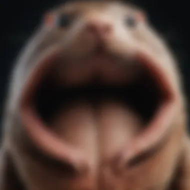 Illustration showing detailed anatomy of a mole