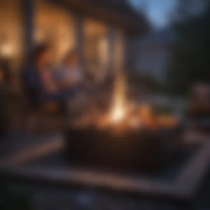 Enjoying a smokeless fire pit evening