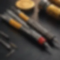 Square screwdriver set components