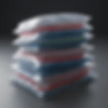 Stack of medium-sized Ziploc bags for storage