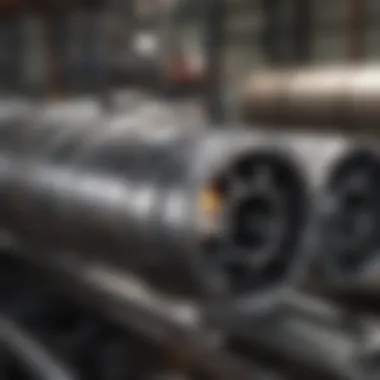 Steel Tube Stock in Manufacturing Plant