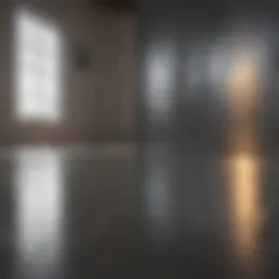 A metallic epoxy adhesive in a sleek and modern setting