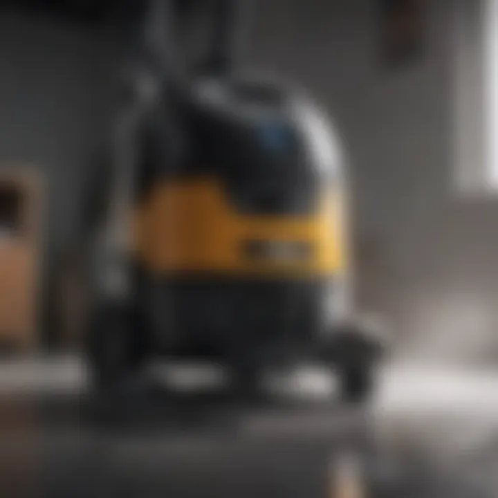 Wet and dry vacuum cleaner showcasing advanced filtration system