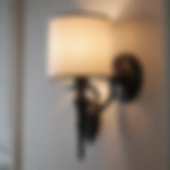 Chic Illumination Stylish black lantern sconce illuminating a chic interior