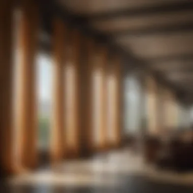 Efficient Installation in Commercial Spaces Installation of sun curtain rods in a commercial setting