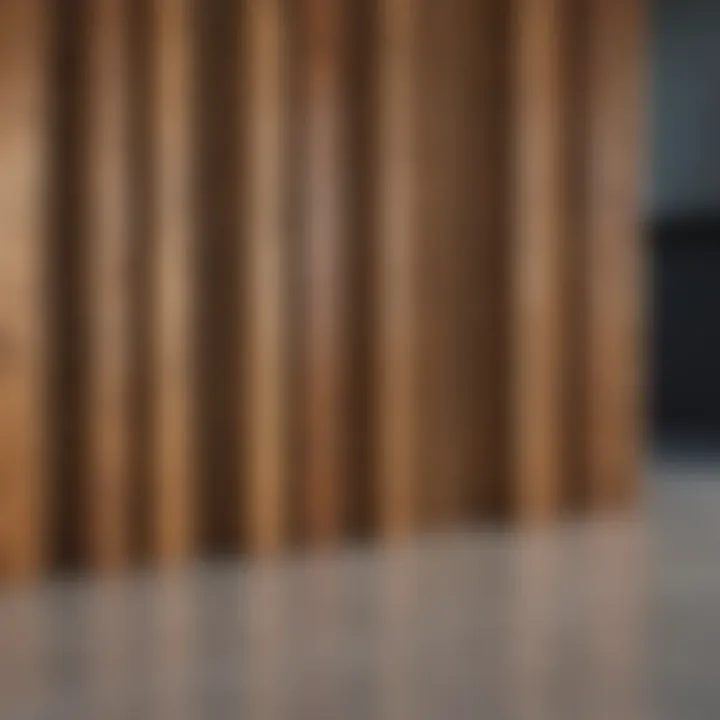 Sustainable thin wall planks in modern architecture