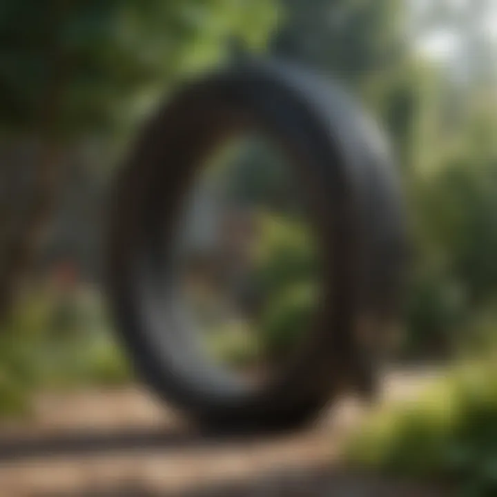 Premium Rubber Hoses Enhance Garden Aesthetics High-quality rubber water hose in a lush garden