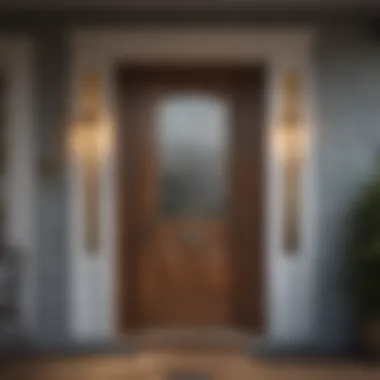 Wooden Storm Door for Timeless Aesthetics Classic wooden storm door complementing home aesthetics