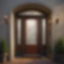 Elegant fiberglass storm door showcasing energy efficiency features